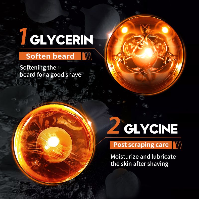 SADOER Man Shaving Mousse Men Shaving Cream Shaving Foam Shave Gel Shaving Lotion Beard Shave Cream Smooth Shave Razor Bump Prevention Anti-Irritation Soothing Close Shave Softens Beard 60ml