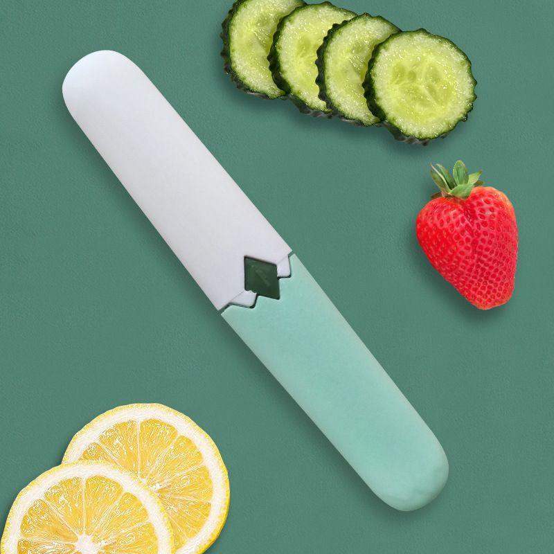 2-in-1 Fruit Knife Peeler Paring Knife Kitchen Knife Vegetable Peeler Multi-purpose Knife Stainless Steel Double Blade Knife Ergonomic Handle Non-Slip Grip