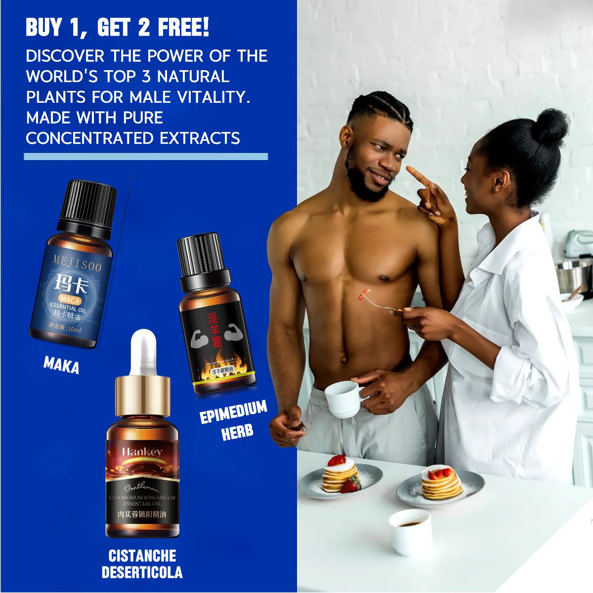 3pcs Men Health Massage Oil Man Cock Massage Enlargement Penis Thickening Dick Larger Phallus Thicker Longer Growth Stronger Men's Genital Enhancement