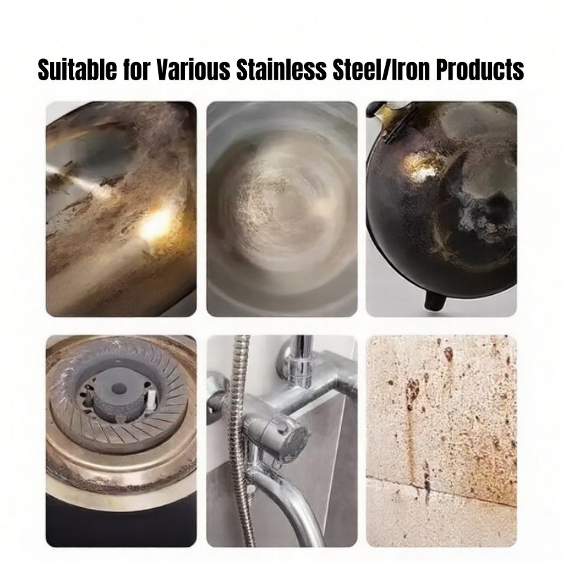 Pot Pan Cleaner Bar Stainless Steel Cleaner Bar Kitchen Rust Eraser Decontamination Magic Bar Stainless Steel Scrubber Rust Removal Removes Burnt Food Heavy Duty Cleaning Non-Scratch Degreasing