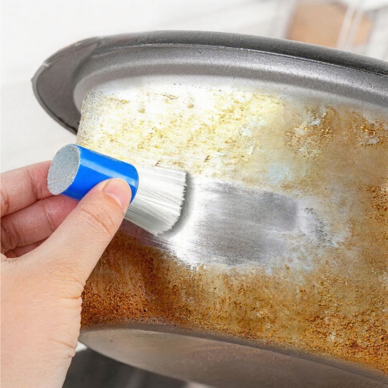 Pot Pan Cleaner Bar Stainless Steel Cleaner Bar Kitchen Rust Eraser Decontamination Magic Bar Stainless Steel Scrubber Rust Removal Removes Burnt Food Heavy Duty Cleaning Non-Scratch Degreasing