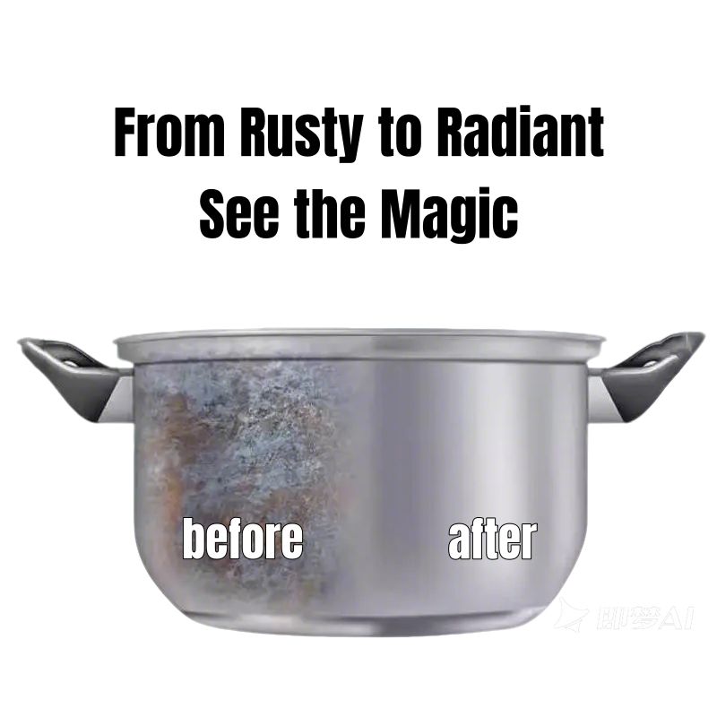 Pot Pan Cleaner Bar Stainless Steel Cleaner Bar Kitchen Rust Eraser Decontamination Magic Bar Stainless Steel Scrubber Rust Removal Removes Burnt Food Heavy Duty Cleaning Non-Scratch Degreasing