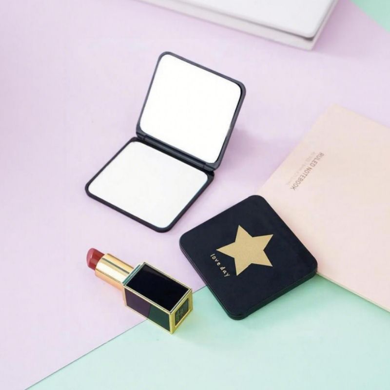 Makeup Mirror Folding Mirror Vanity Mirror Handheld Mirror Compact Mirror Double Sided Folding Design Mini/Compact Handheld Stand Mirror For Women/Girl Students For Teens For Travel For Purse/Handbag