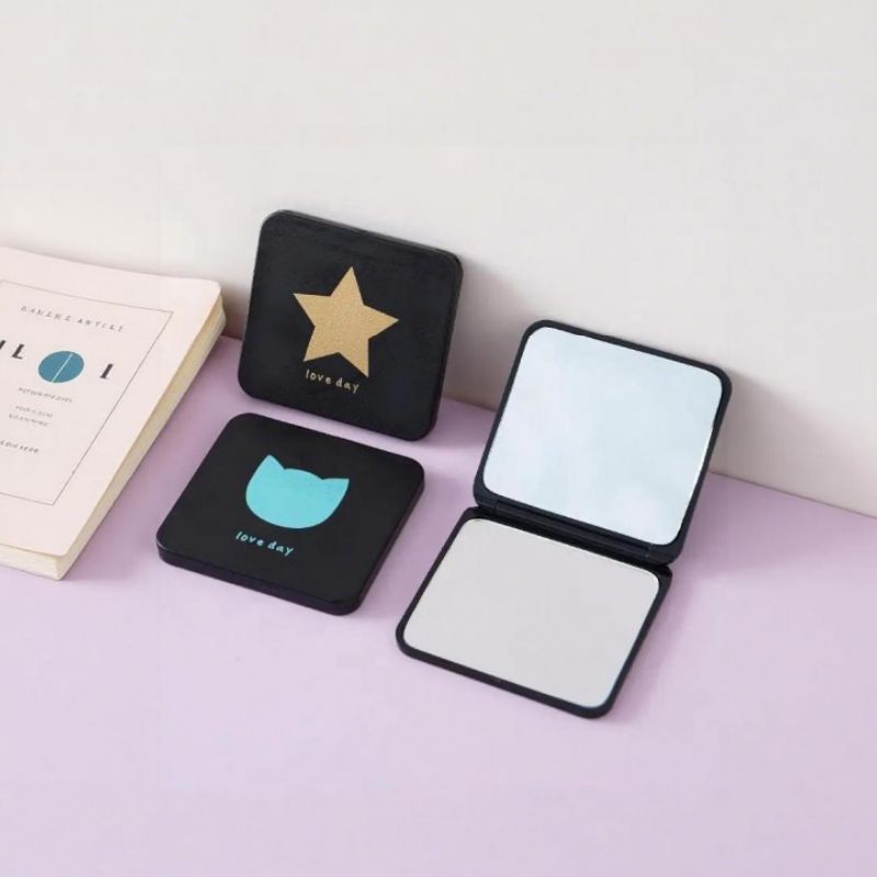 Makeup Mirror Folding Mirror Vanity Mirror Handheld Mirror Compact Mirror Double Sided Folding Design Mini/Compact Handheld Stand Mirror For Women/Girl Students For Teens For Travel For Purse/Handbag