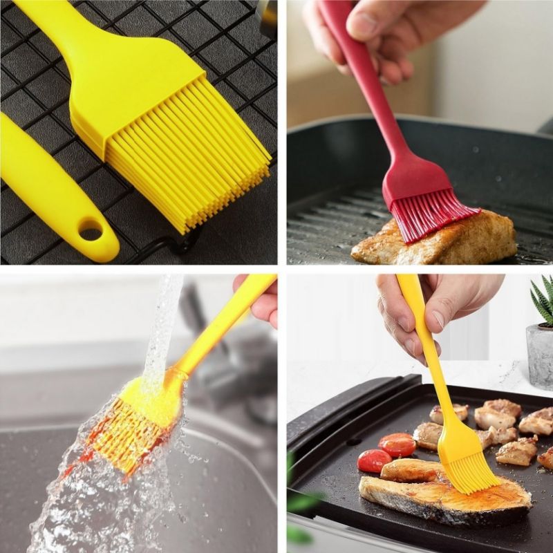 Food-Grade Silicone Basting Brush Heat-Resistant Kitchen Basting Brush Pastry Brush Grill Brush Cooking Brush Oil Pastry cake baking cooking kitchen tool
