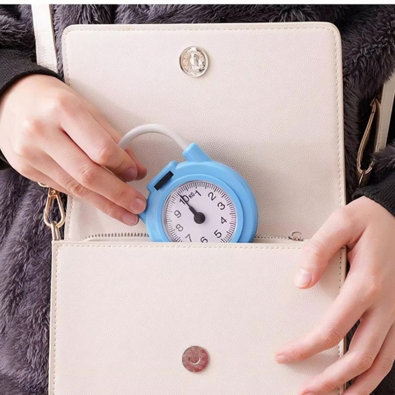 10kg Held no Battery Spring Scale Hanging Scale Portable Scale Fish Scale Luggage Scale Mechanical Scale Handheld Hanging Hook Stainless Steel Hook Plastic Casing Metal Casing Compact