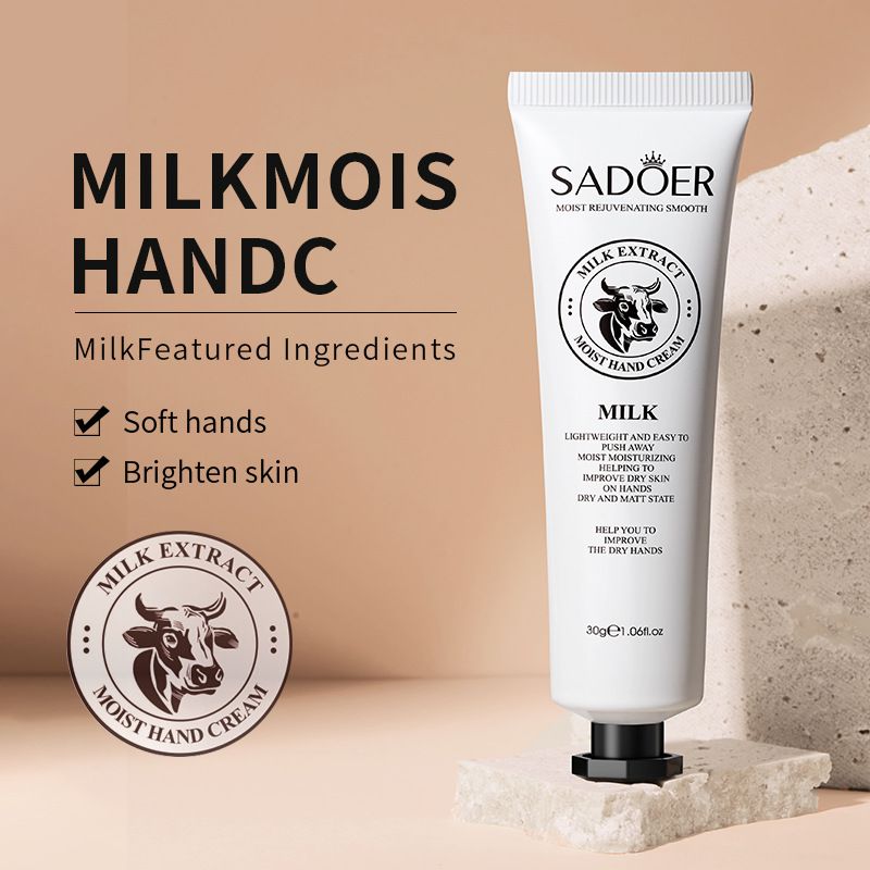 SADOER Deep Moisturizing Hand Cream Nourishing Hand Lotion Hand Care Goat Milk Snail Mucin Milk Horse Oil Shea Butter Vitamin E Repairing Softening Anti-Cracking Fast Absorbing Non-Greasy For Dry Skin