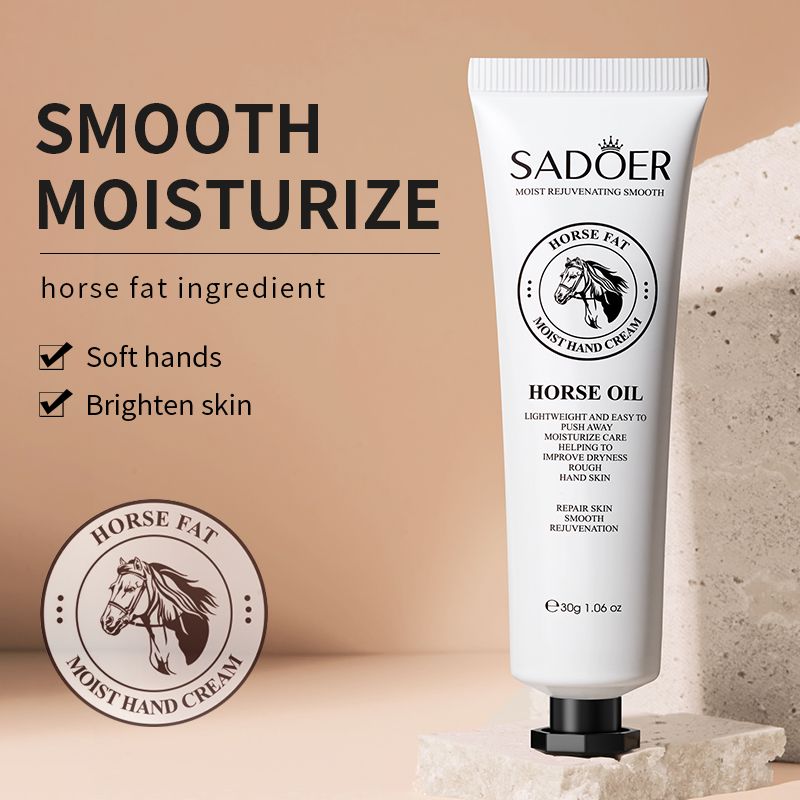 SADOER Deep Moisturizing Hand Cream Nourishing Hand Lotion Hand Care Goat Milk Snail Mucin Milk Horse Oil Shea Butter Vitamin E Repairing Softening Anti-Cracking Fast Absorbing Non-Greasy For Dry Skin