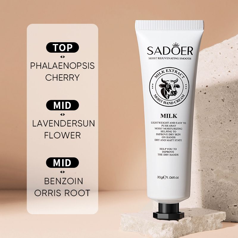 SADOER Deep Moisturizing Hand Cream Nourishing Hand Lotion Hand Care Goat Milk Snail Mucin Milk Horse Oil Shea Butter Vitamin E Repairing Softening Anti-Cracking Fast Absorbing Non-Greasy For Dry Skin