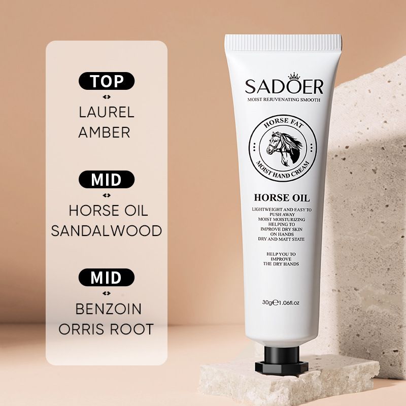 SADOER Deep Moisturizing Hand Cream Nourishing Hand Lotion Hand Care Goat Milk Snail Mucin Milk Horse Oil Shea Butter Vitamin E Repairing Softening Anti-Cracking Fast Absorbing Non-Greasy For Dry Skin