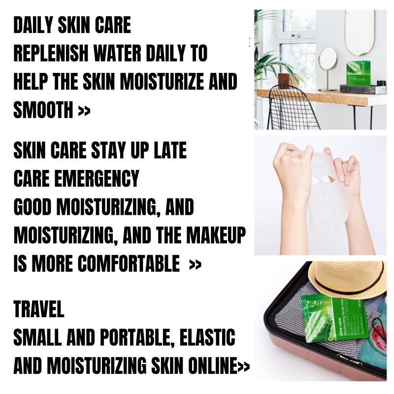 BIOAOUA aloe vera face mask -sadoer skin care set natural plants - moisturize hydrating brightening whitening acne treatment | firming anti-wrinkle deeply nourish smooth anti-dark repair skin