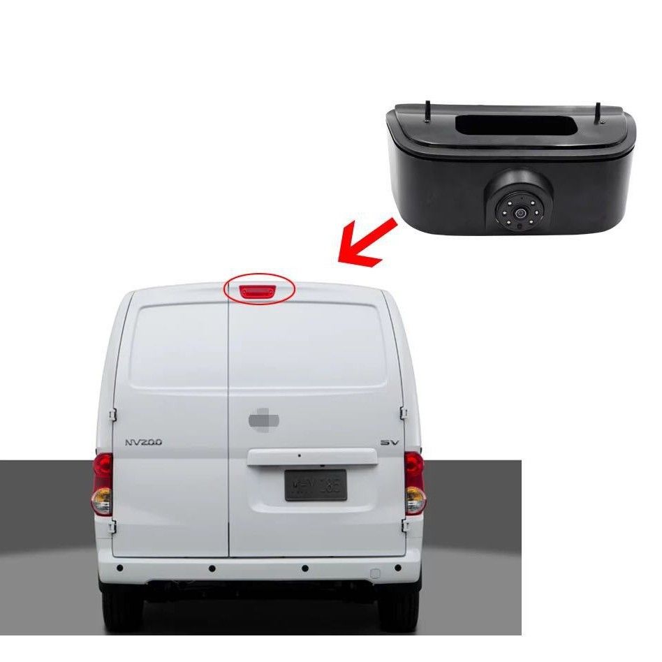 High Definition Night Vision Rear View Back Up Camera For Nissan NV200 Customizable Adjustable Car Rear Brake Light