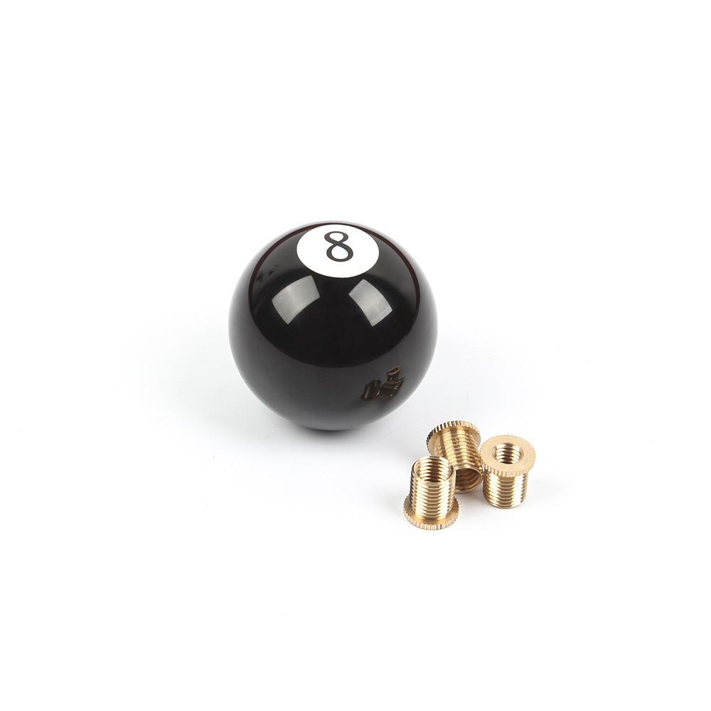 Custom Black 8-Ball Shaped Gear Knob for Cars