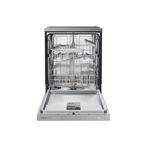 SAMSUNG 9.2L FREESTANDING DISHWASHER WITH 13 PLACE SETTING: DW60BG730FSL, 13 PLACE SETTING, HIDDEN TOUCH CONTROL, AUTO DOOR OPEN DRYING SYSTEM, 9.2L WATER CONSUMPTION PER CYCLE,42 Dba NOISE LEVEL
