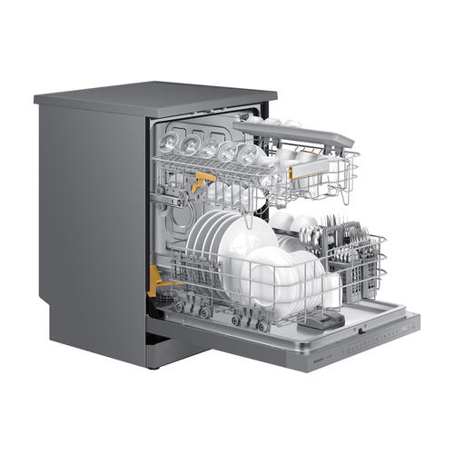 SAMSUNG 9.2L FREESTANDING DISHWASHER WITH 13 PLACE SETTING: DW60BG730FSL, 13 PLACE SETTING, HIDDEN TOUCH CONTROL, AUTO DOOR OPEN DRYING SYSTEM, 9.2L WATER CONSUMPTION PER CYCLE,42 Dba NOISE LEVEL