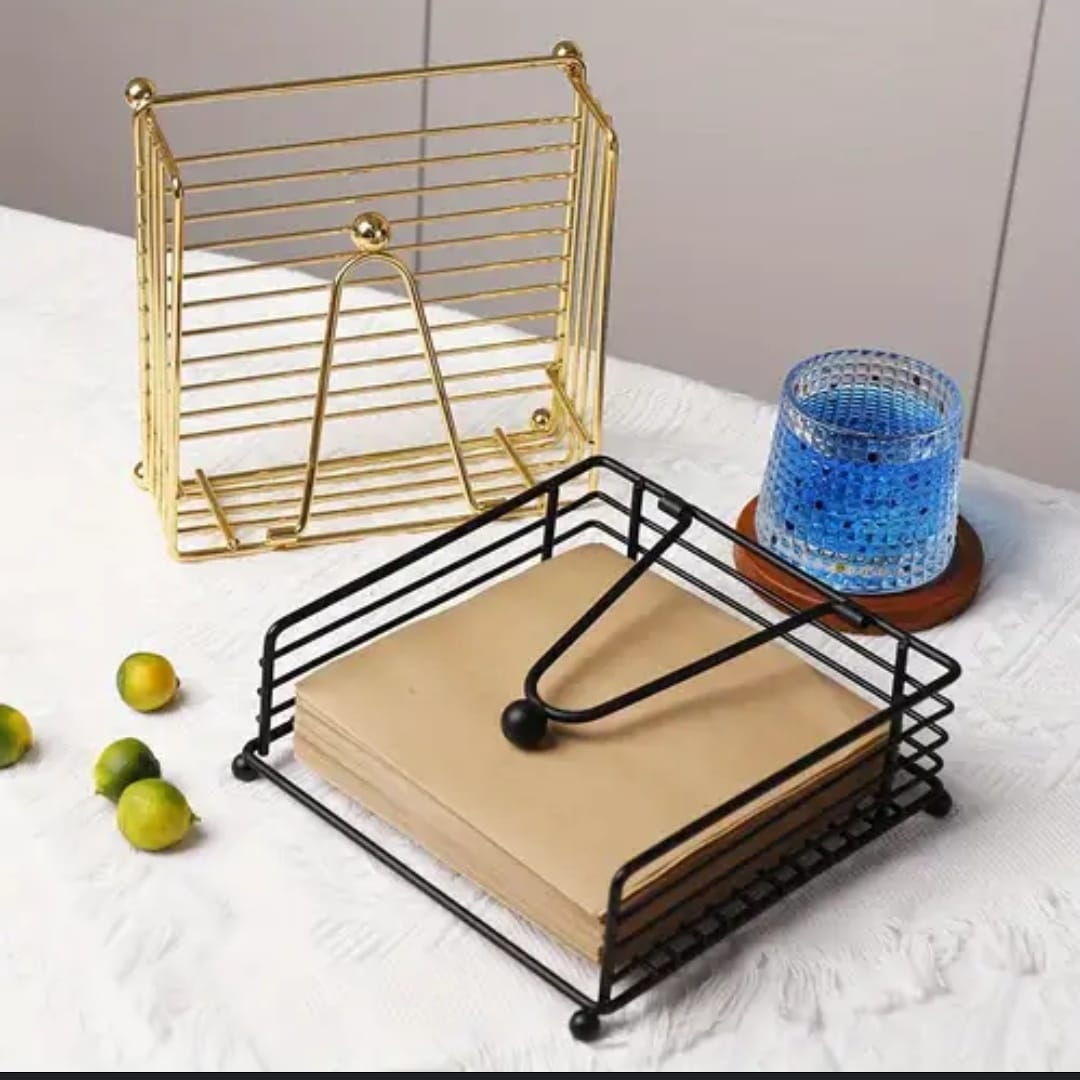 Flat Metal Napkin Holder Square (Multipurpose