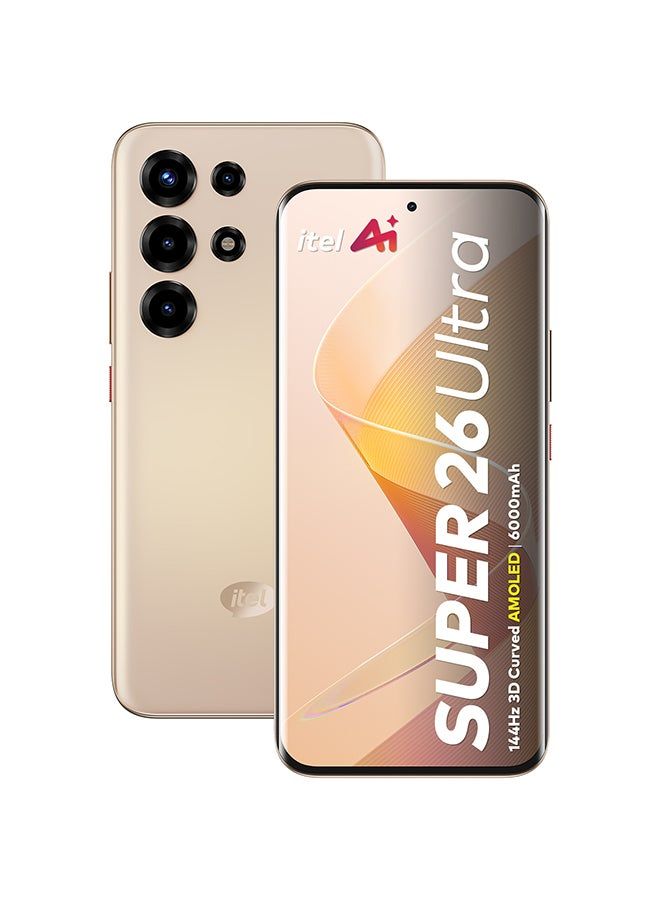 [SUPER DEALS!!!] Itel SUPER 26 ULTRA 8GB RAM + 256GB ROM Storage 6.8" Inch 144Hz 3D Curved AMOLED Display In-display fingerprint scanner IP65 6000mAh Dual sim + FREE GIFTS INCLUDED