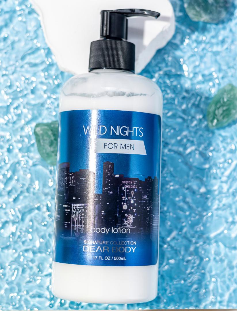 Wild Nights dear body men’s Body Lotion – Intense Hydration & Masculine Scent