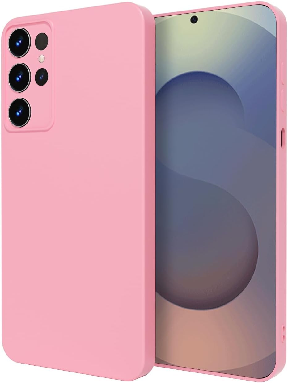 Samsung Galaxy S25 Ultra Case Silicone, for Galaxy S25 Case for Women Girls Girly, Soft Rubber Gel Anti-Scratch Microfiber Lining Phone Case for Samsung S25 Ultra