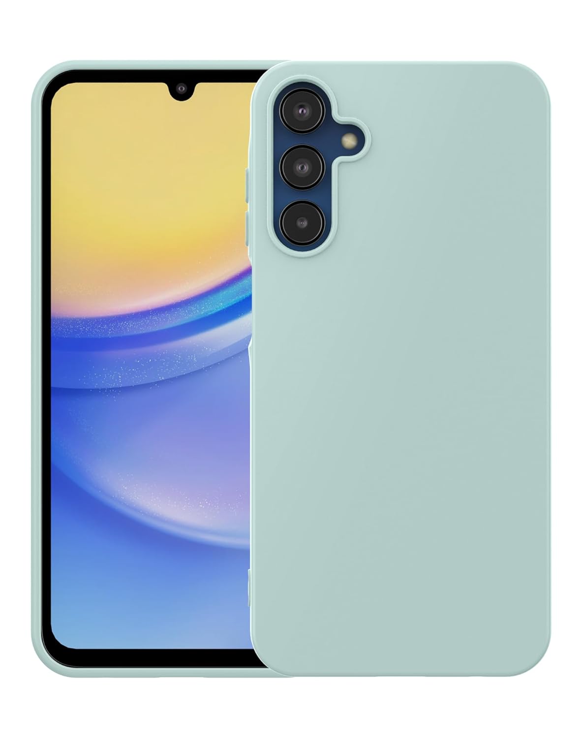 Silicone Case for Samsung Galaxy A15 5G, Liquid Gel Rubber Bumper Case with Soft Microfiber Lining Cushion Slim Hard Shell Shockproof Protective Cover for Samsung Galaxy A15 5G
