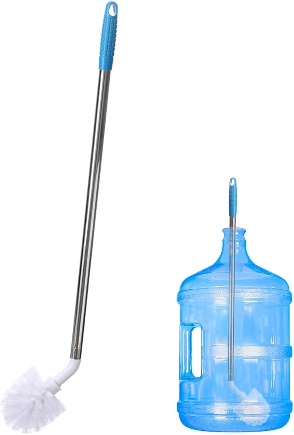24in Bucket Brush For Cleaning  Gallon Bottle Cleaning Brush | L-shaped Cleaning Long Handle Brush | Long Carboy Brush With Light Non Slip Handle | Water Bucket Brush For Water Bottles