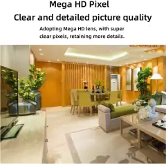 Light Bulb Security Camera Outdoor, Two-Way Intercom Body Tracking Multiple Viewers, for Home Security Recording 2-lens