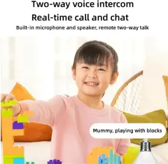 Light Bulb Security Camera Outdoor, Two-Way Intercom Body Tracking Multiple Viewers, for Home Security Recording 2-lens