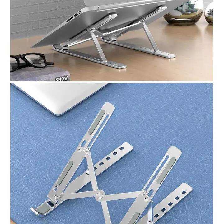 Portable Laptop Stand/Bracket Laptop Stand/Angle Adjustable Height Laptop Mount/Suitable for All Laptops and Tablets (Aluminum)