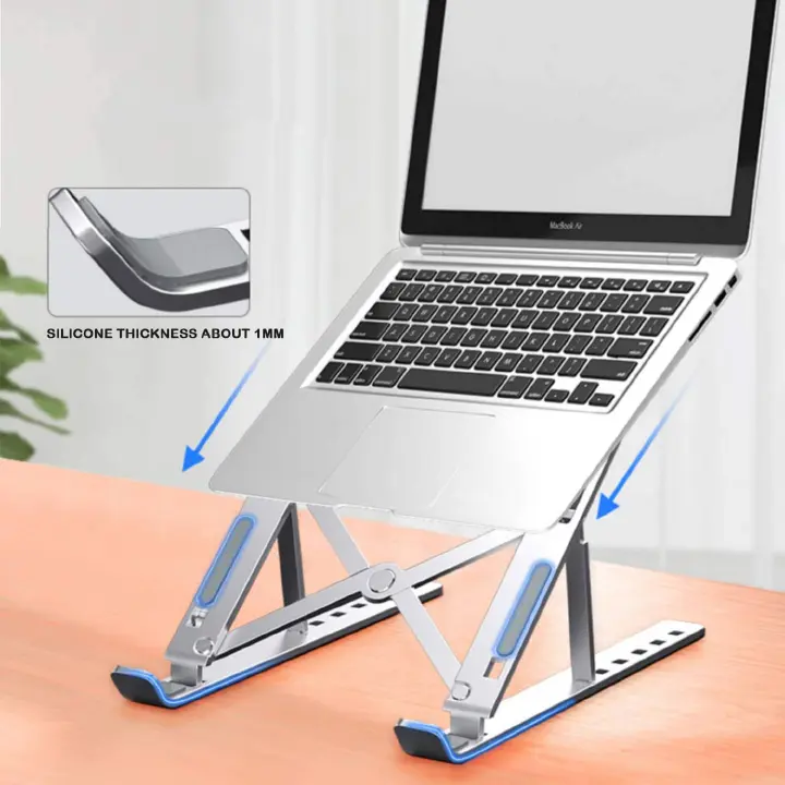 Portable Laptop Stand/Bracket Laptop Stand/Angle Adjustable Height Laptop Mount/Suitable for All Laptops and Tablets (Aluminum)