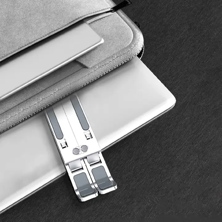 Portable Laptop Stand/Bracket Laptop Stand/Angle Adjustable Height Laptop Mount/Suitable for All Laptops and Tablets (Aluminum)