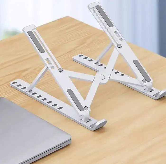 Portable Laptop Stand/Bracket Laptop Stand/Angle Adjustable Height Laptop Mount/Suitable for All Laptops and Tablets (Aluminum)