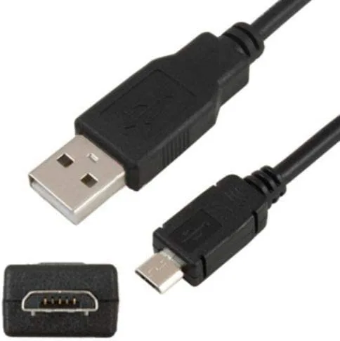 Universal micro-USB cable (standard-USB type A to micro-USB) for various devices - 100 cm, black Floating Ark Micro Cable usb A