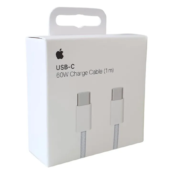 High-Speed USB C Power Adapter Cable - 1m, 60W Type C Charger Cable for Phone 15 14 13 12 Promax, 60W USB-C Charge Cable Apple USB-C / USB-C Cable in Braided Nylon 60W - 1M