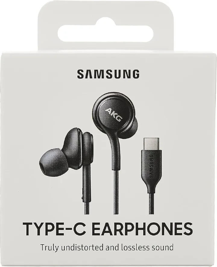 Samsung AKG Type-C Earphone SAMSUNG EO-IC100BBEGUS Corded Type-C Earphones, Black,