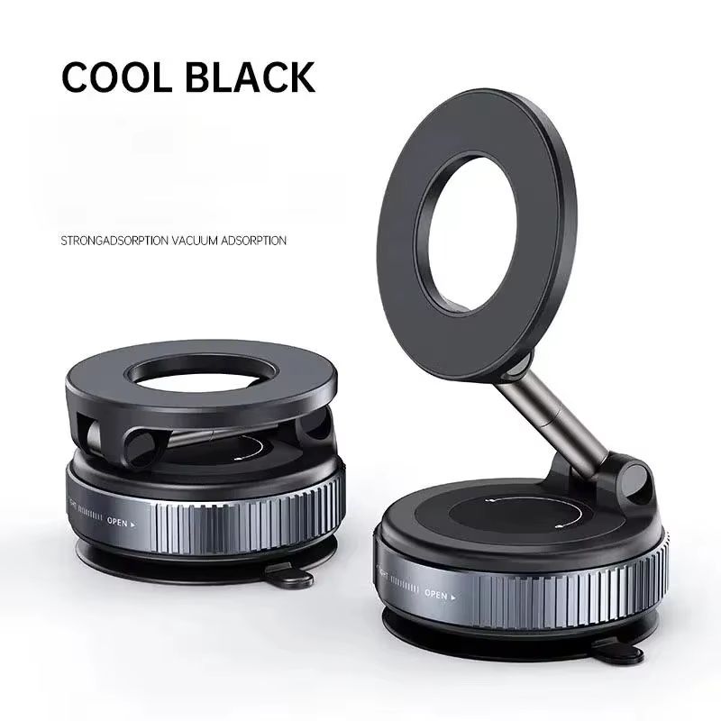 Car Vacuum Magnetic Phone Holder Portable 360°multifunctional Foldable Rotatable Suction Cup Stand for Iphone 16 Samsung Bracket
