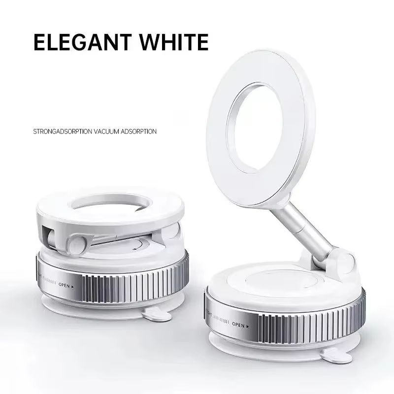 Car Vacuum Magnetic Phone Holder Portable 360°multifunctional Foldable Rotatable Suction Cup Stand for Iphone 16 Samsung Bracket