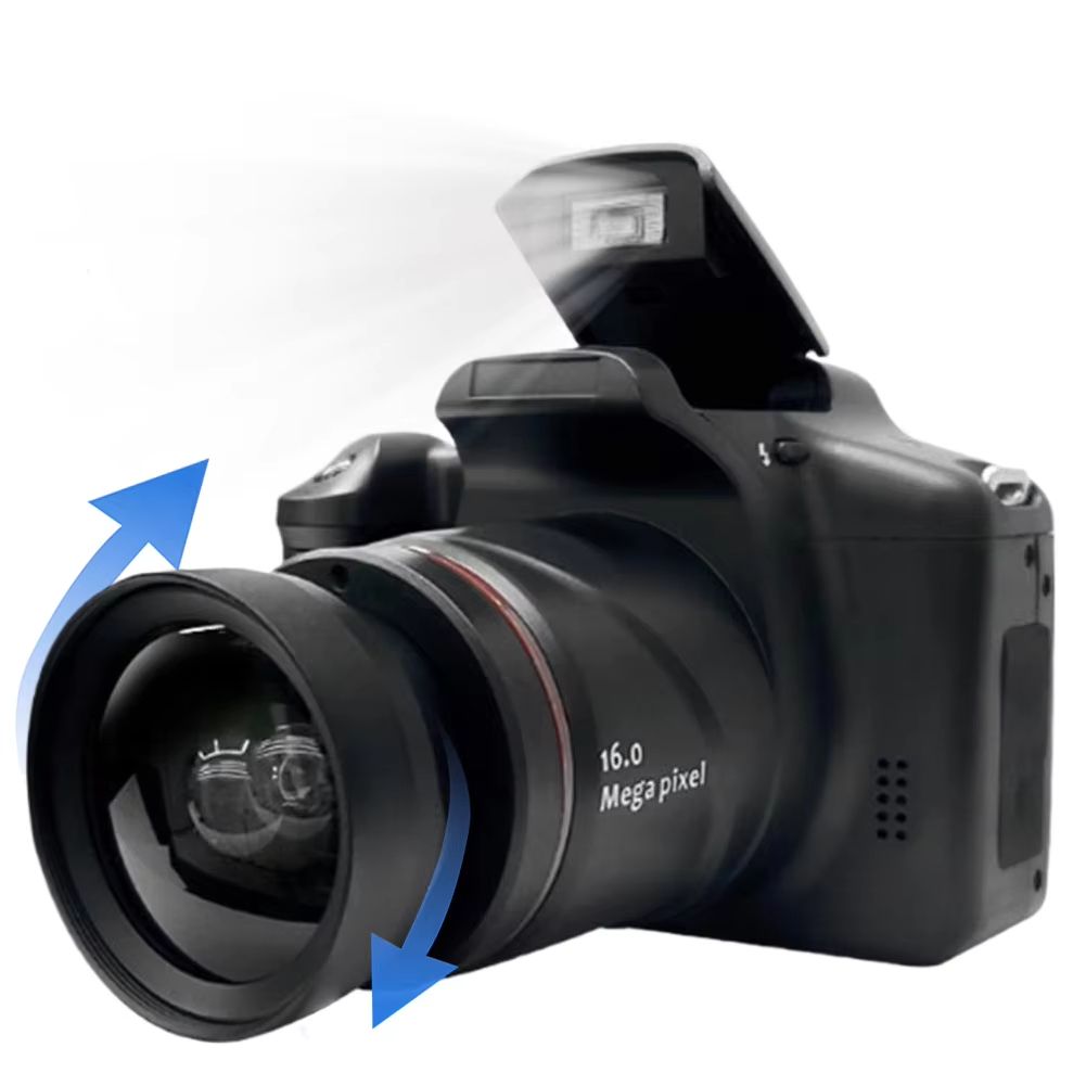 16MP Digital Camera 16X Digital Zoom Video Camera with 2.4 Inch TFT LCD Screen Vlogging Camera Recorder for Photography