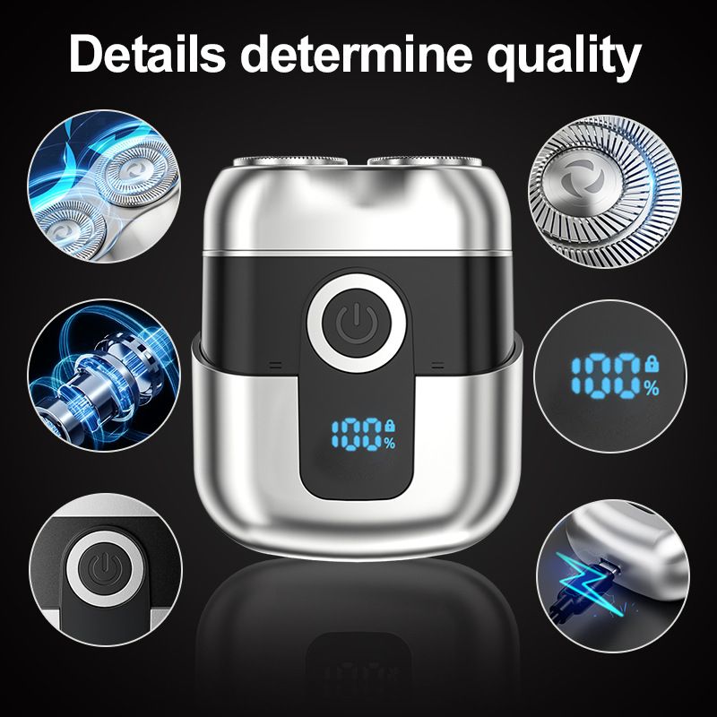 Men's Cross-Border Electric Shaver Ultra-Clean Charging Shaving Razor Full-Body Washing Shaving Razor For Smooth Clean-Shaven Fa