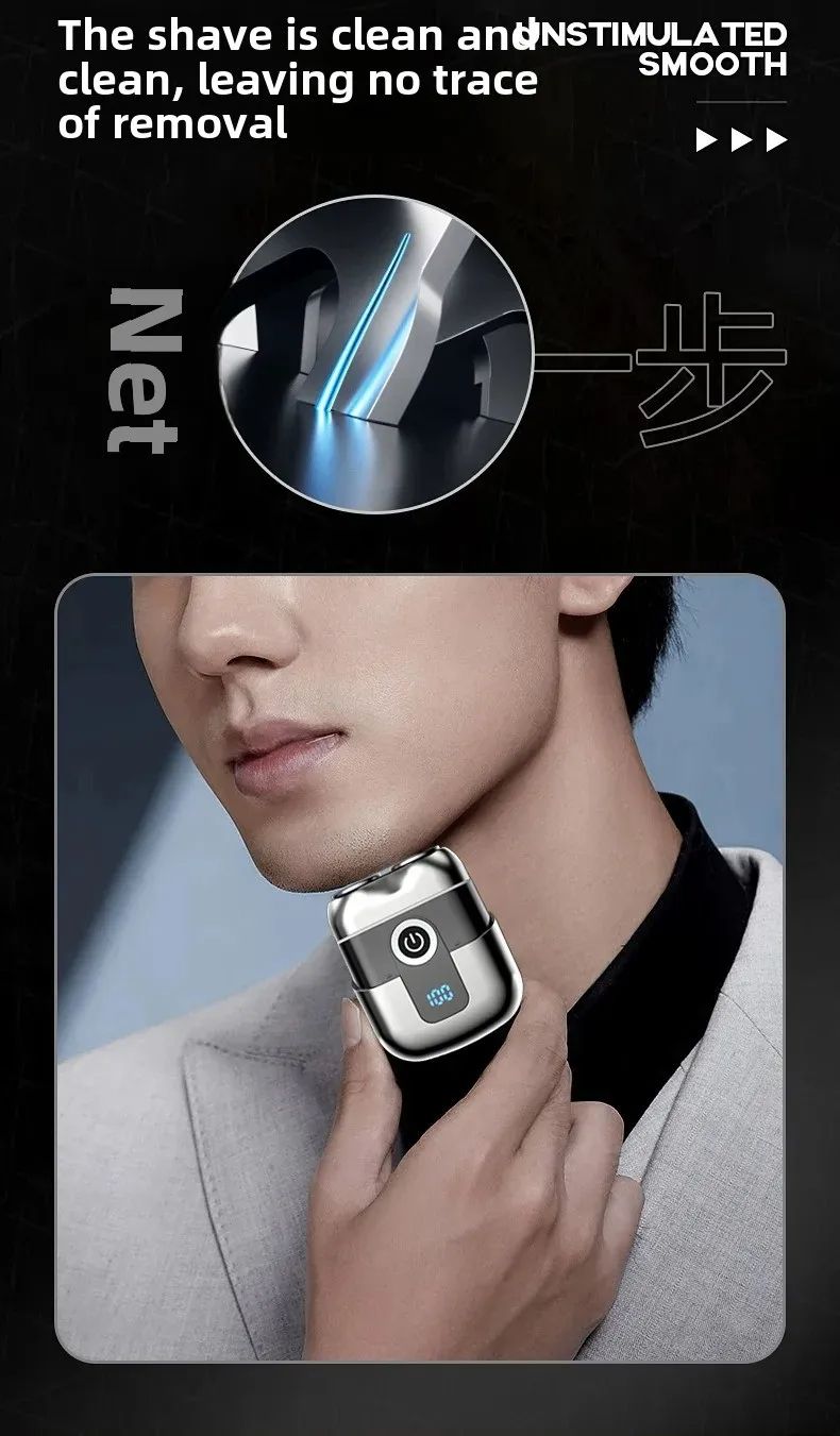 Men's Cross-Border Electric Shaver Ultra-Clean Charging Shaving Razor Full-Body Washing Shaving Razor For Smooth Clean-Shaven Fa