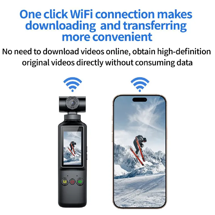 2025 Hot-selling 4k sports waterproof camera wholesale sports VR camera real-time 270-degree WiFi pocket camera