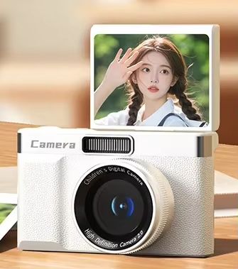 CCD Ultra HD Digital Camera 180° Flip Screen Cam 20MP Student Vlog for Campus 8x Zoom Ultra Light Selfie Digital Camcorder Gift