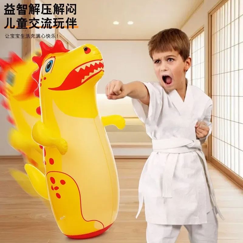 Tumbler Boxing Inflatable Dinosaur Punching Bag Boys Games Sport Toys Christmas Birthday Gift for Boys Girls Child Toys