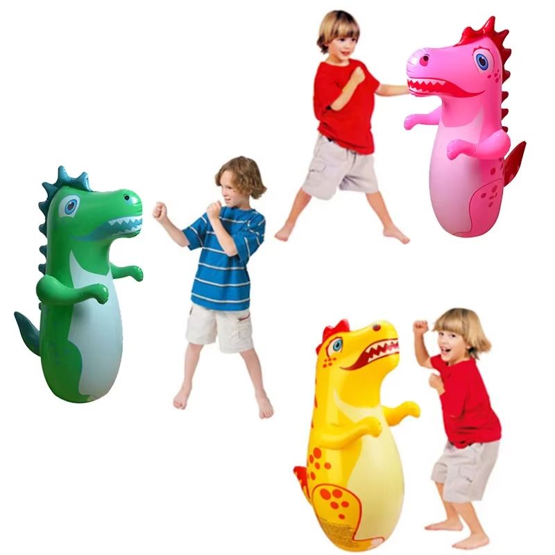 Tumbler Boxing Inflatable Dinosaur Punching Bag Boys Games Sport Toys Christmas Birthday Gift for Boys Girls Child Toys