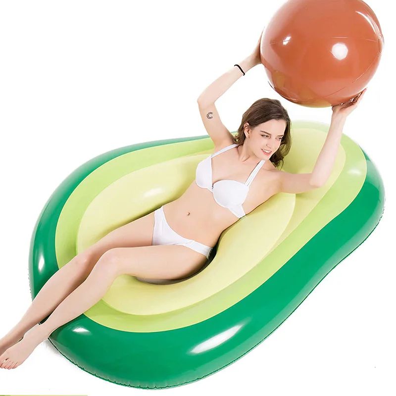 Inflatable Pool Float Avocado Inflatable Float Pool Swimming Ring Inflatable Pool Toys Adult Swim Circle Swim Buoy Boia piscina