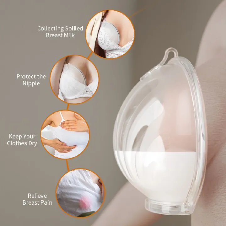 Washable breast milk collector, breast milk storage device, anti-spill pad, hands-free wearable breast milk collector, Milk collect