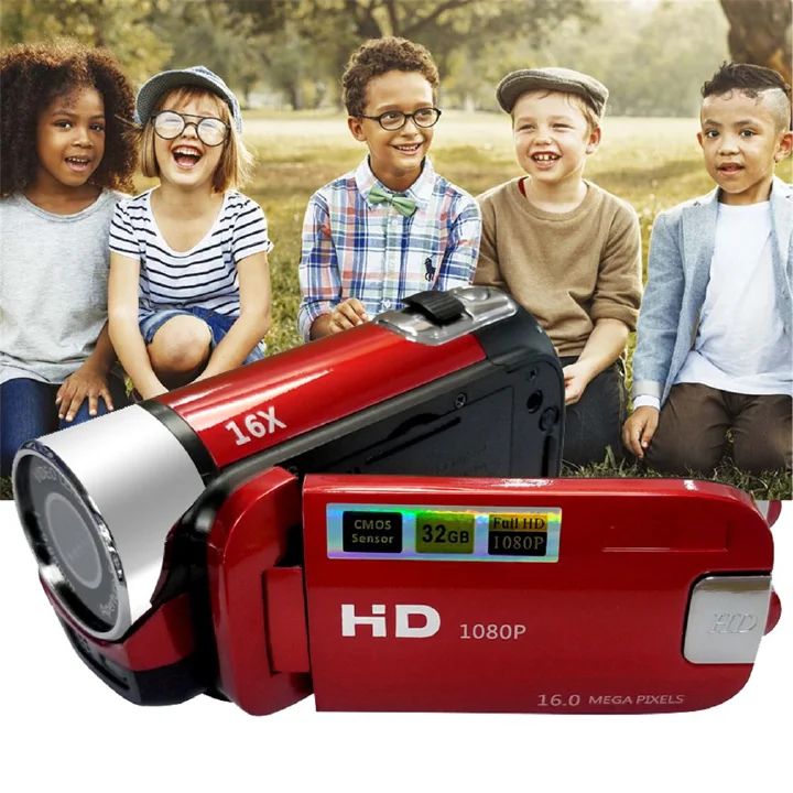 Harambee Digital Video Camera 1080P Full HD 16 Million Pixel DV Camcorder Digital Video Camera Screen 16X Night Shoot Zoom Digital Zoom
