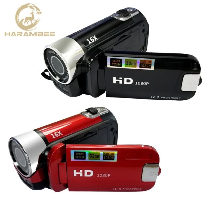 Harambee Digital Video Camera 1080P Full HD 16 Million Pixel DV Camcorder Digital Video Camera Screen 16X Night Shoot Zoom Digital Zoom