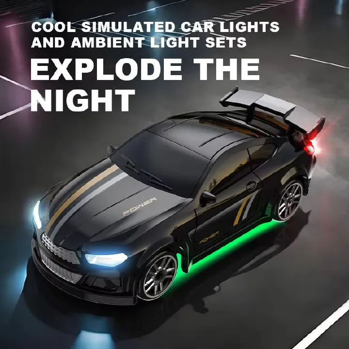 1/64 Scale Drift RC Car - 2.4GHz Desktop Mini Racing Model with ESP, 4WD Remote Control Vehicle, Toy for Adults & Kids, Ideal Gi