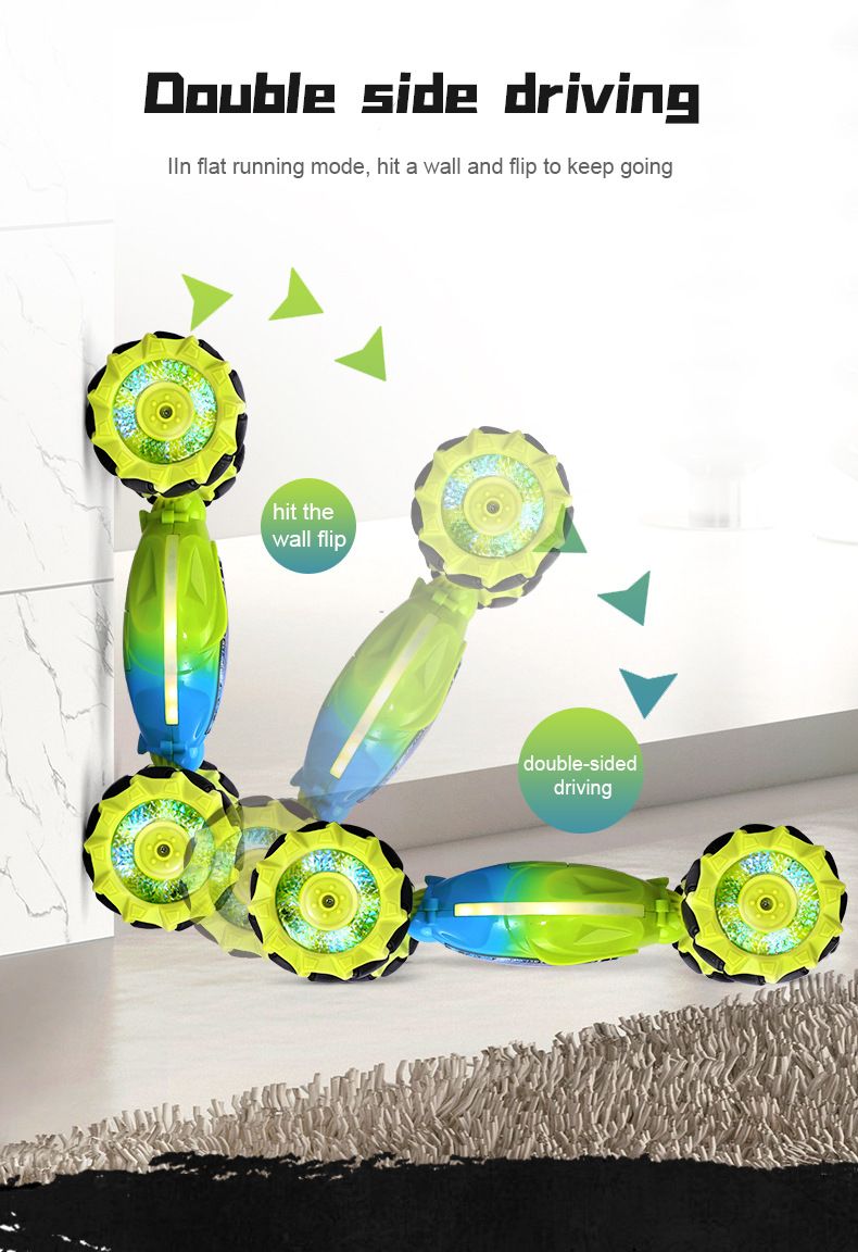 New remote-controlled stunt car with gesture sensing, twist-changing lights, music, stunts, climbing, drifting, and RC remote control toy car