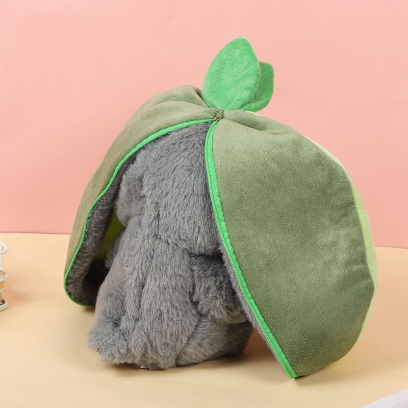 Toy breathing avocado strawberry donkey plush doll children's music doll figurine toy